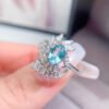 Natural apatite ring, main stone 5 * 7mm1112160133