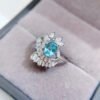 Natural apatite ring, main stone 5 * 7mm1112160133