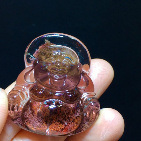 Natural Red Ghost Big Belly Buddha Pendant for men and women, size 40/35.6mm1114248733