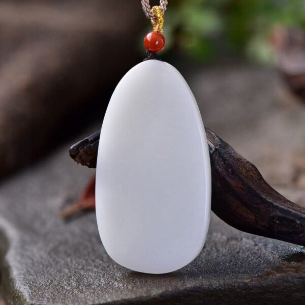 Natural Xinjiang Hotan Jade Lamb Fat Jade Buddha Pendant, size: 49.8 * 27.2 * 8.6mm1114499188