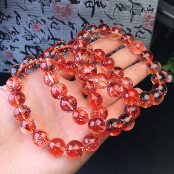 Red Phoenix Feather Single Loop Bracelet 💕 Specification 10mm ✨1115041623