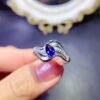 Natural sapphire ring, main stone 4 * 6mm1115140921