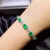 Luxury natural Columbia emerald bracelet, bare stone specification: 3 * 4+3 * 5+4 * 6mm1115399466