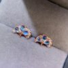 Pure natural moonlight stone earrings, main stone 3 * 4mm1115140844