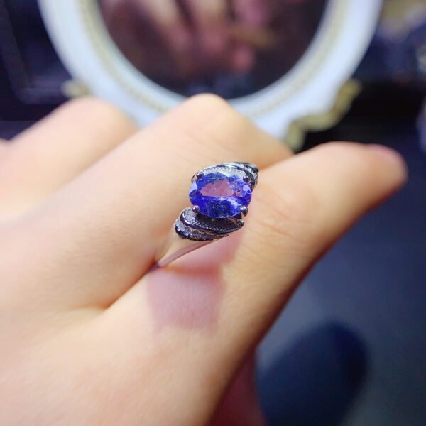 Natural Tanzanite Ring, Main Stone Size 6 * 8mm1116565833