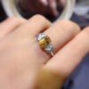 Pure natural yellow crystal ring, main stone 7 * 9mm1116120188