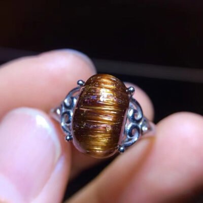 Natural copper crystal ring, size: 12/7.6mm1116228511