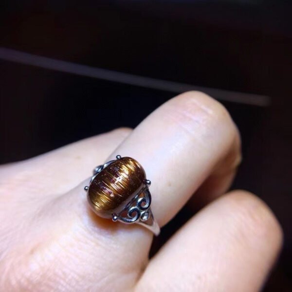 Natural copper crystal ring, size: 12/7.6mm1116228511
