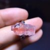 Natural Purple Crystal Red Super Seven Pixiu Ring, Size 17.5/9.6 mm1116208477