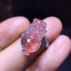 Natural Purple Crystal Red Super Seven Pixiu Ring, Size 17.5/9.6 mm1116208477