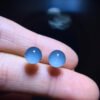 Natural Blue Ghost Blue Sands Full Sky Starlight Treasure Basin Earrings, Specification 7.7mm1116208466