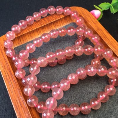 Strawberry Crystal Single Loop Bracelet 💕 Specification 8mm ✨1117008166