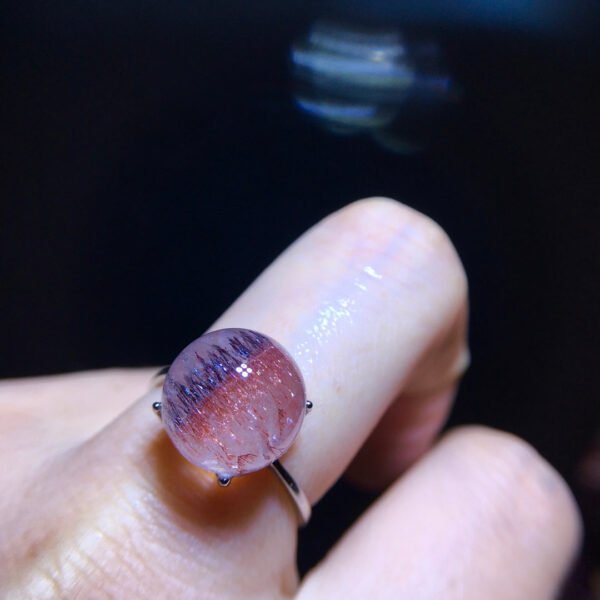 Natural Purple Crystal Purple Super Seven Ball Ring, Specification: 11.4mm1117248155