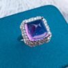 Pure natural Brazilian amethyst ring, main stone 10 * 10mm1118170266