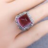 Pure natural Brazilian amethyst ring, main stone 10 * 10mm1118170266