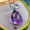 Pure natural Brazilian amethyst pendant, main stone 13 * 18mm1118350122
