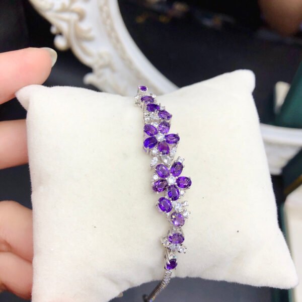 Natural amethyst bracelet, main stone 3 * 4mm1118280144