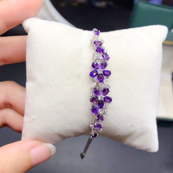 Natural amethyst bracelet, main stone 3 * 4mm1118280144