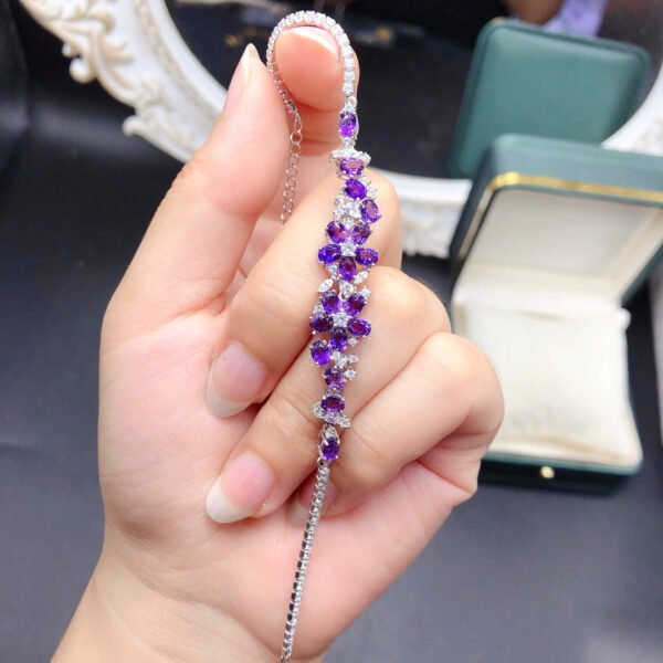 Natural amethyst bracelet, main stone 3 * 4mm1118280144