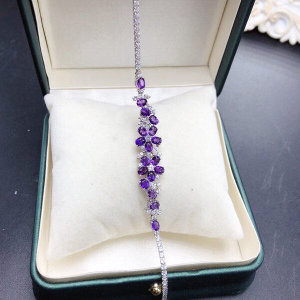 Natural amethyst bracelet, main stone 3 * 4mm1118280144