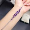 Natural amethyst bracelet, main stone 3 * 4mm1118280144