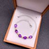 Natural Brazilian amethyst bracelet, main stone 6 * 8     1118180233