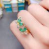 Columbia emerald ring, main stone size 3 * 4 3 * 5mm1118260155